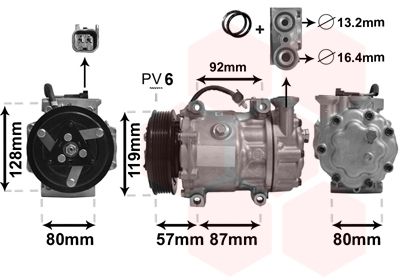 VAN WEZEL Kompressor,kliimaseade 1800K468